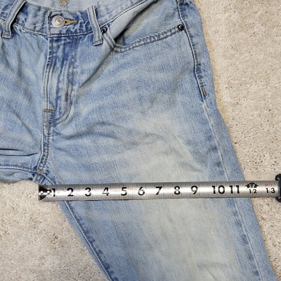 American Eagle Women Jean 30x30 Blue Original Bootcut Western Denim Faded - Picture 6 of 8